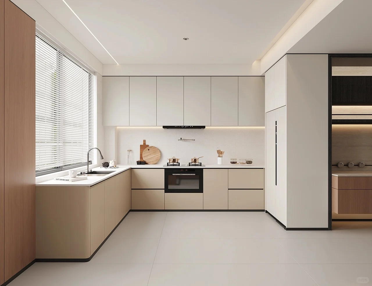 现代简约风格的一体化家居空间