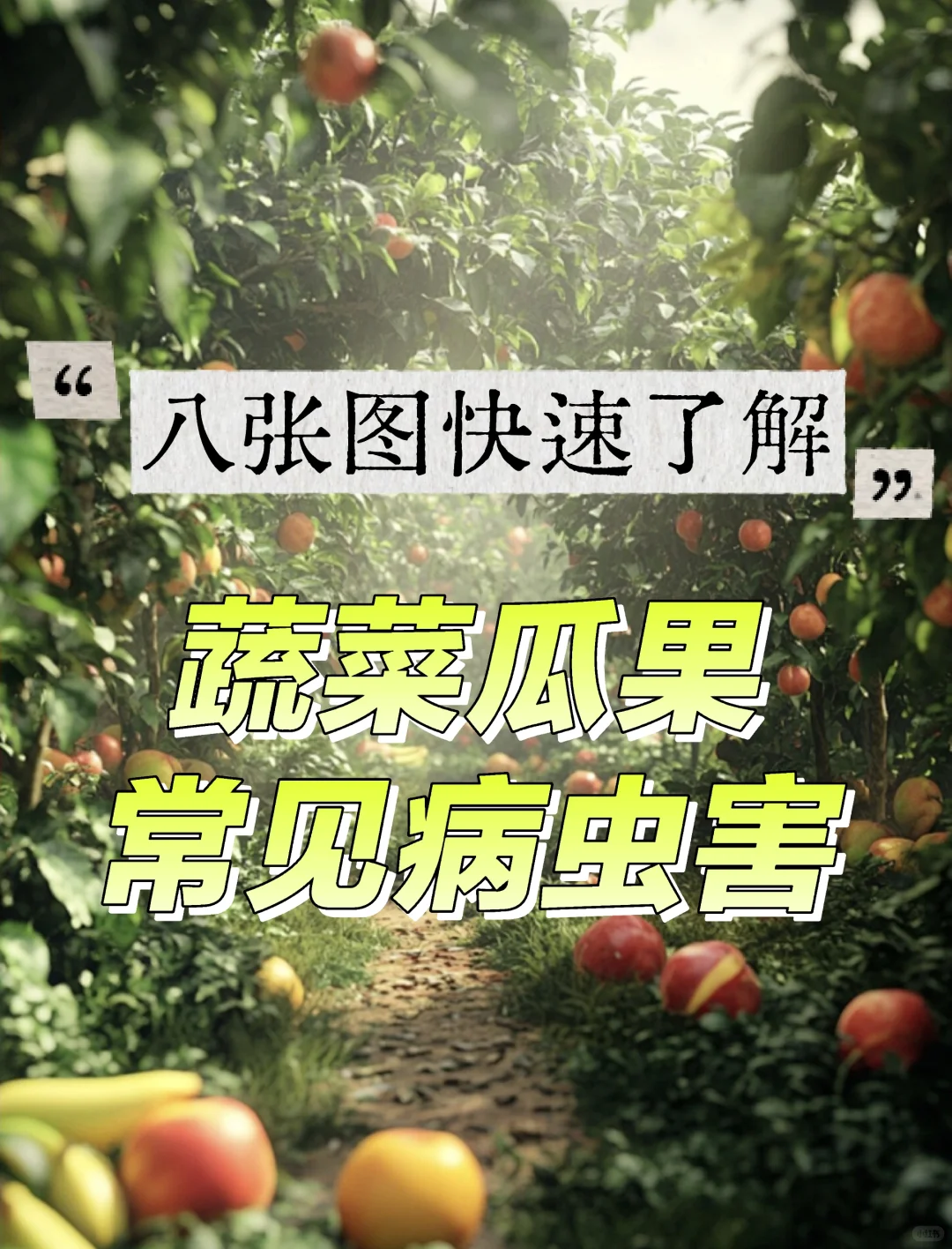 快速识别，蔬菜瓜果常见病虫害类型及案例
