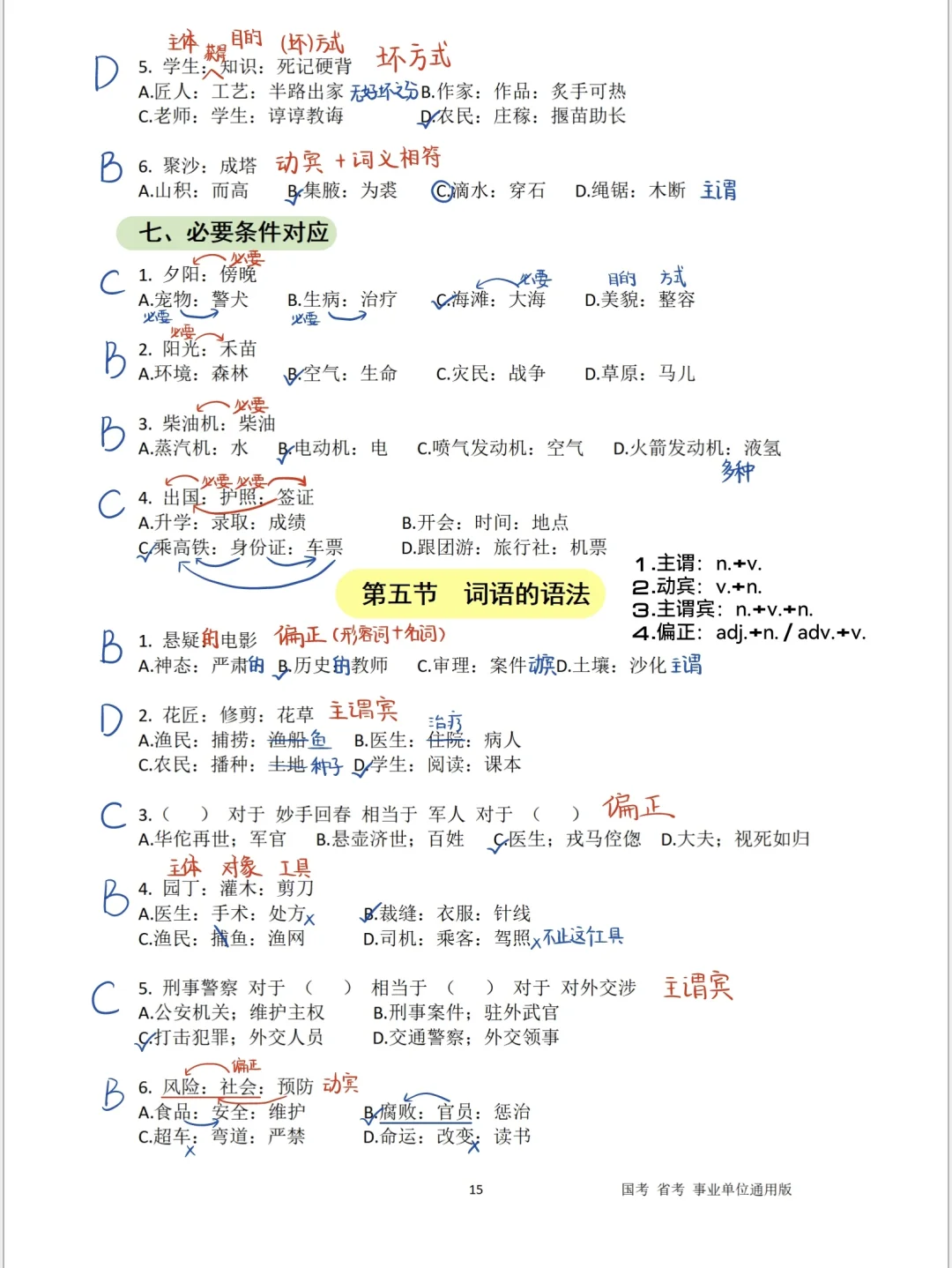 公考｜聂佳类比推理（详细整理版）