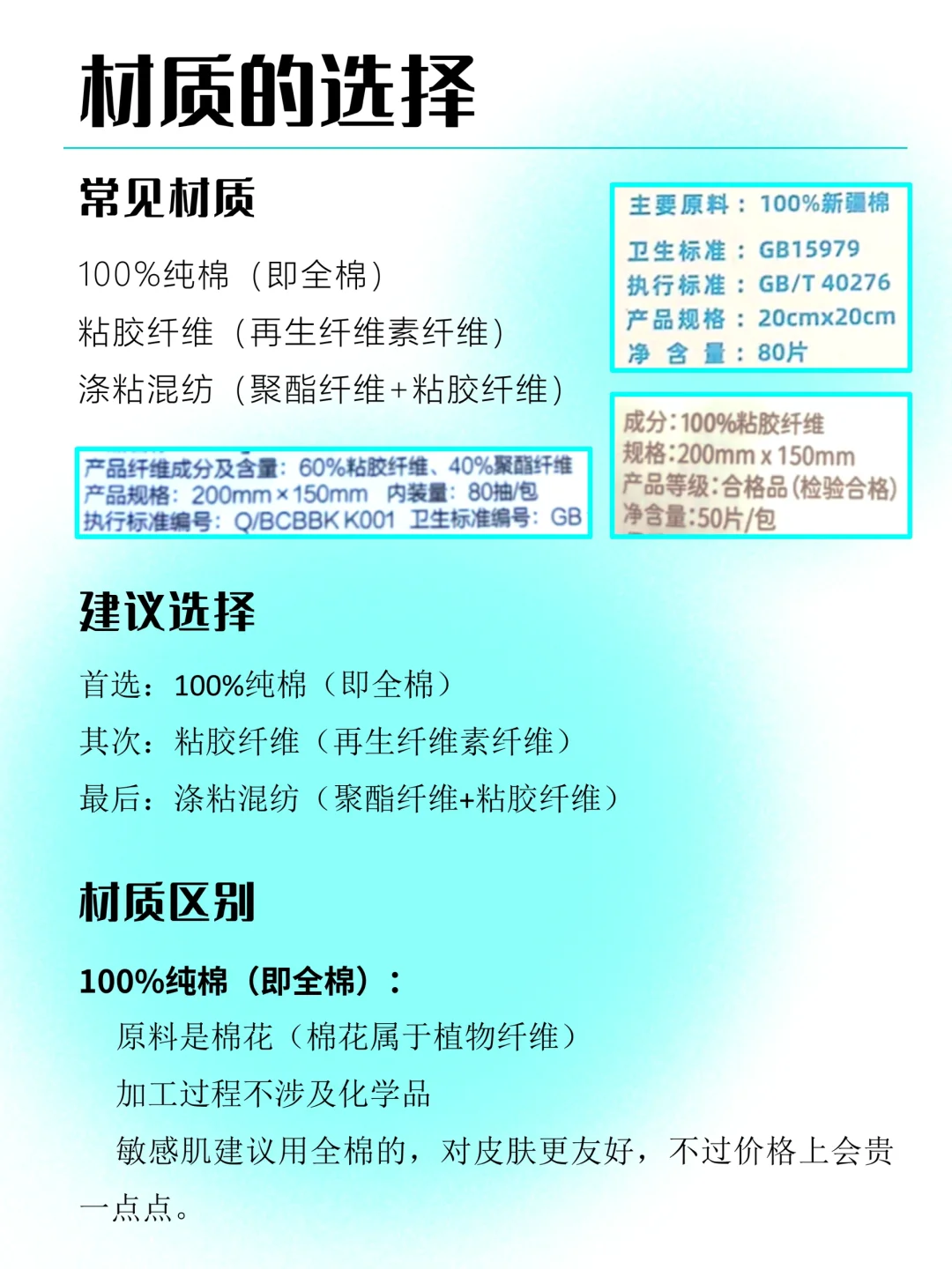 除了绵字，洗脸巾竟然还有这么多坑！