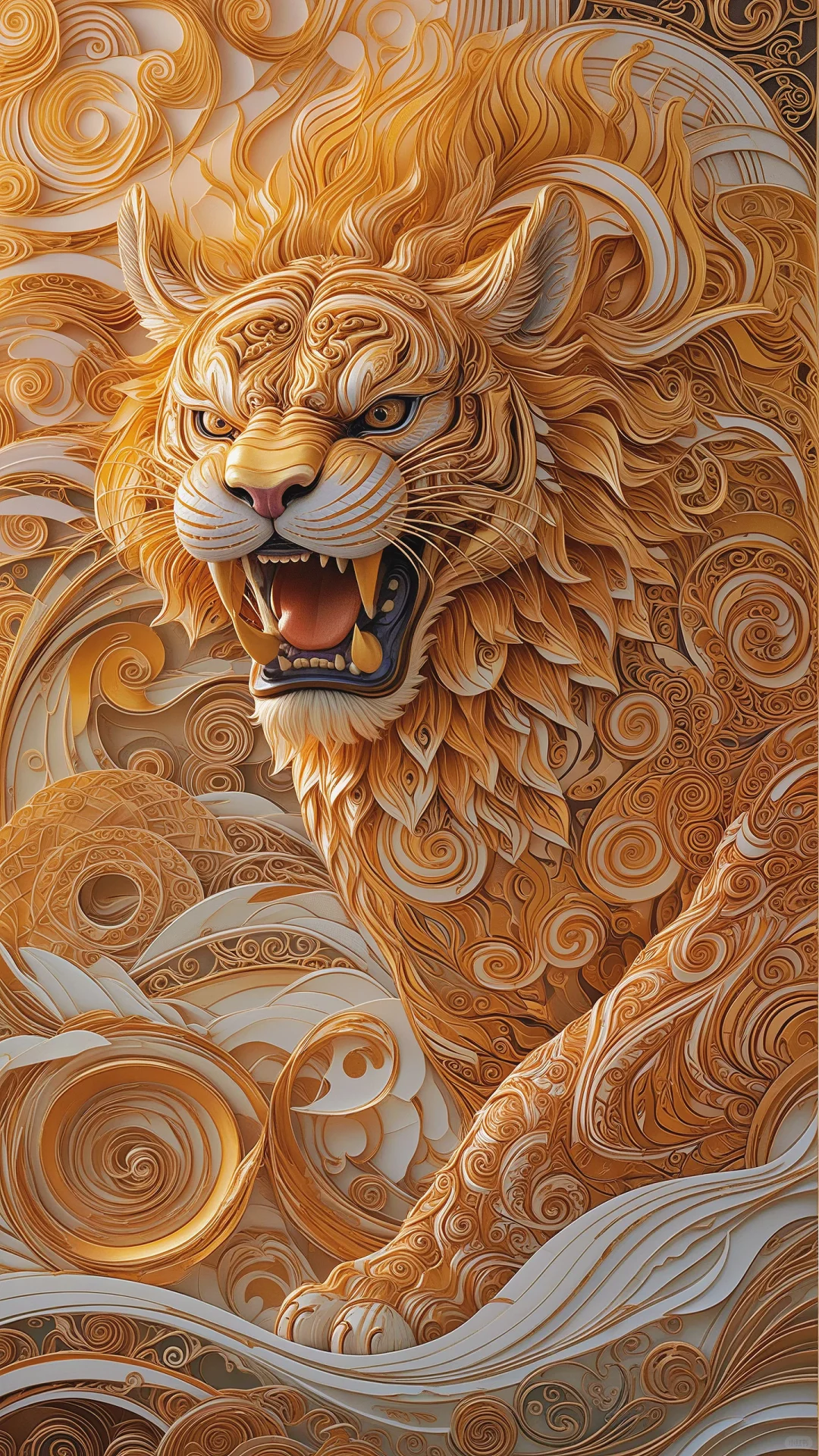 金纹覆首｜柔缕缠须