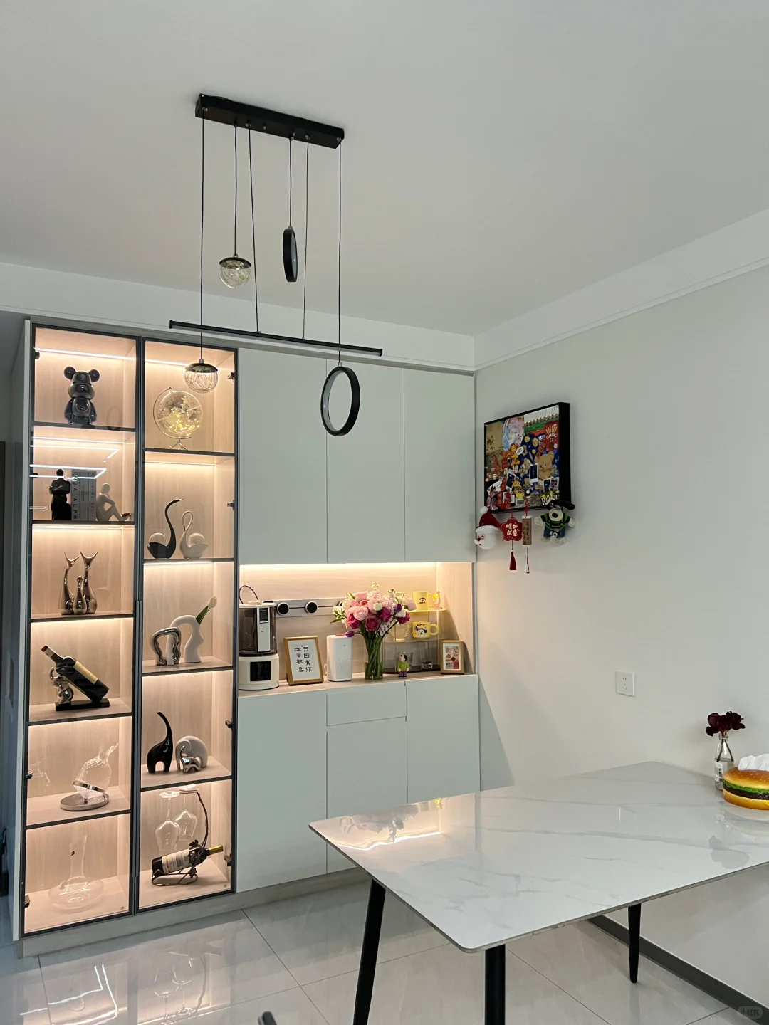 ✨餐边柜+酒柜布置｜我家的小确幸角落?