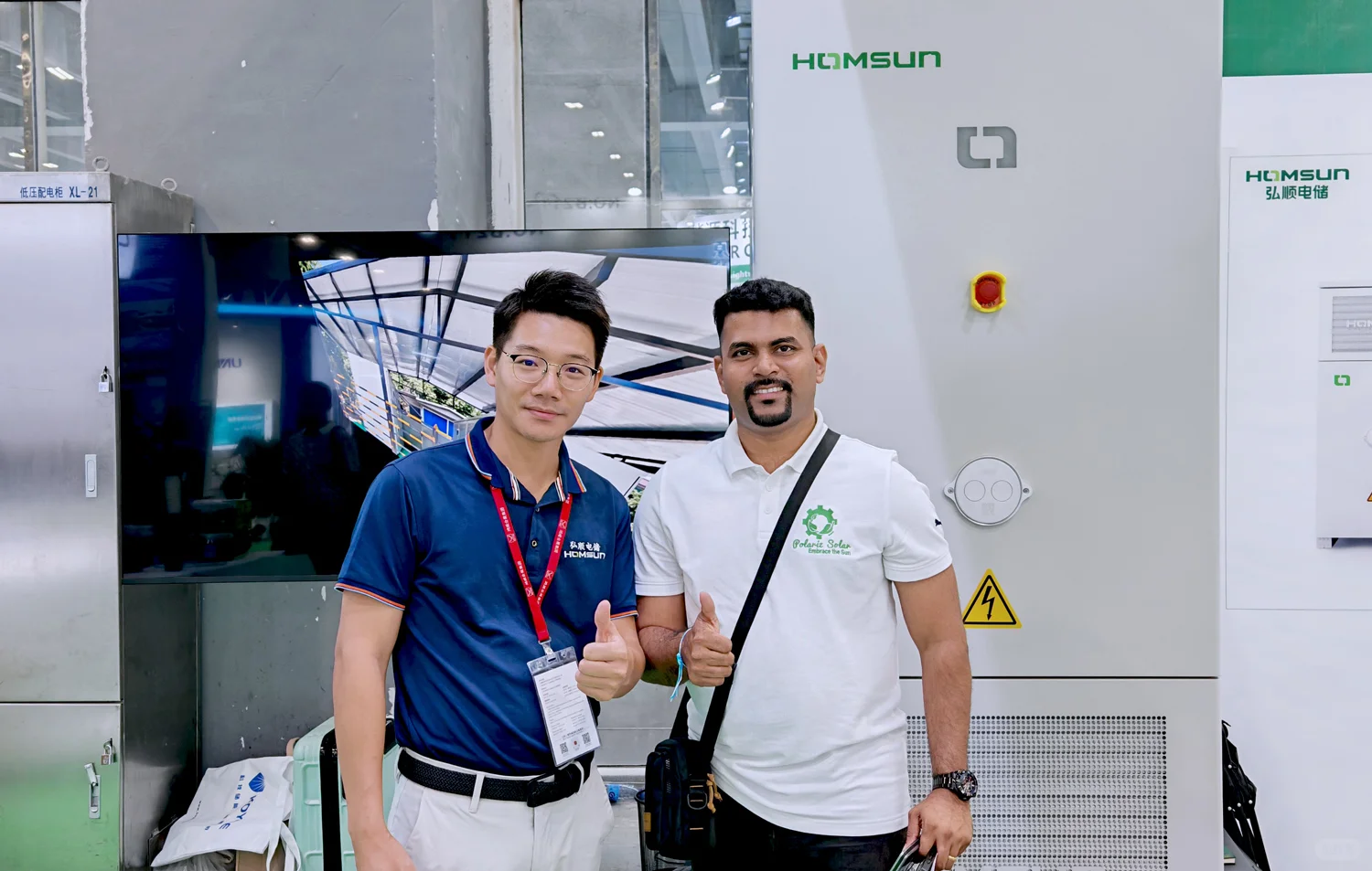 广州光储展，弘顺电储展位被挤爆！