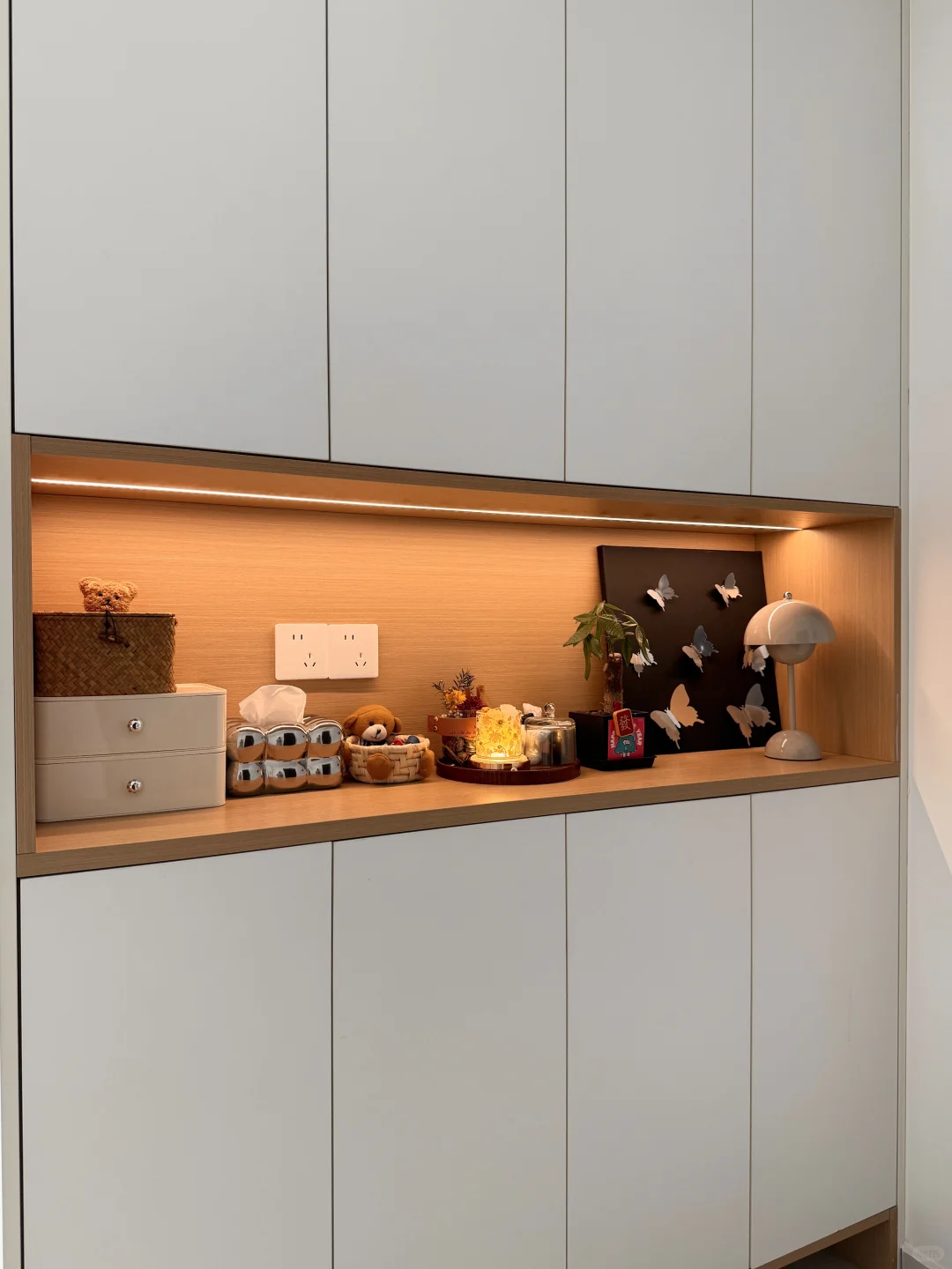 实用玄关布置!收纳+提升运势小摆件✨?