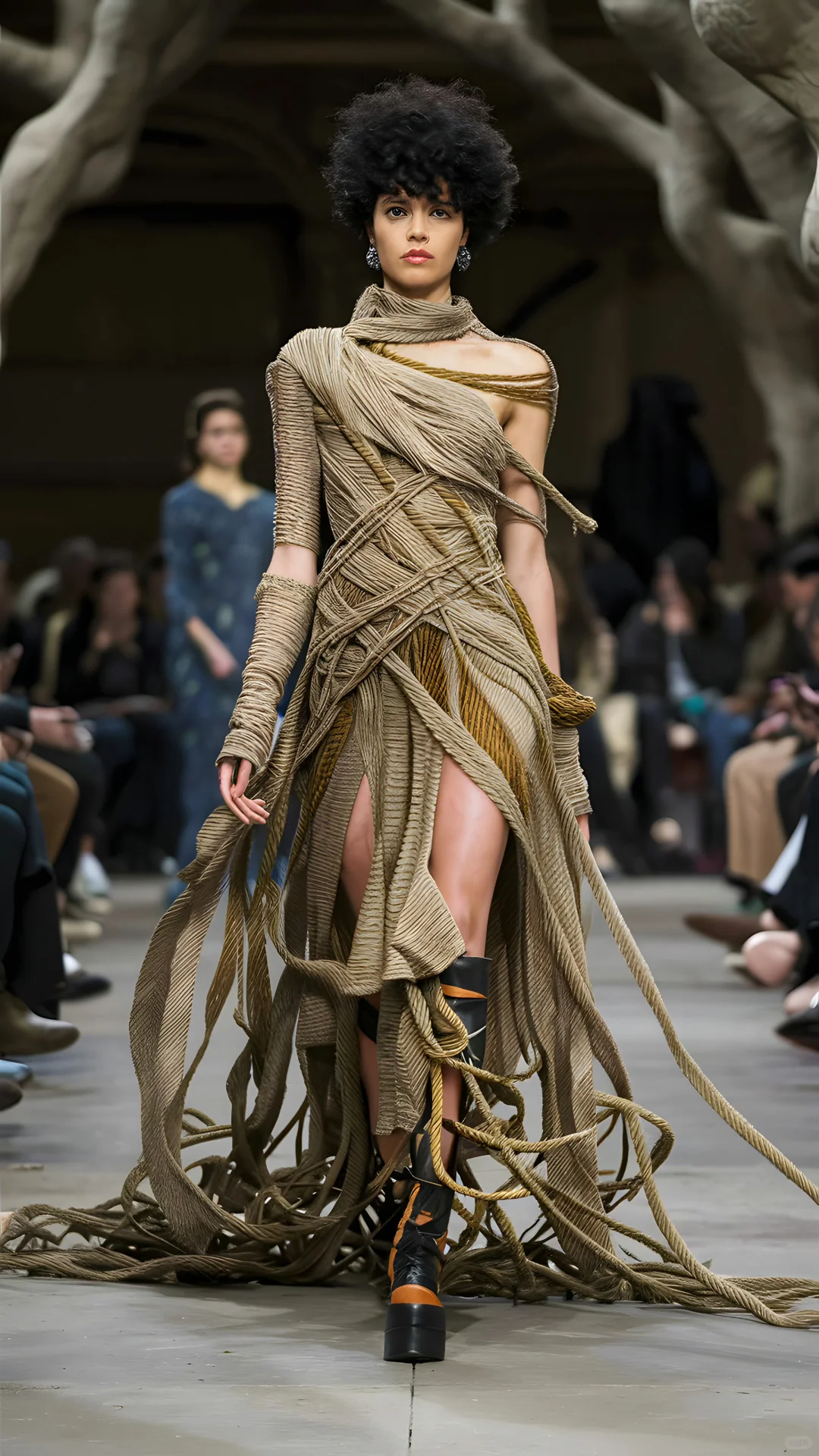 AI时尚秀场：缠绕艺术