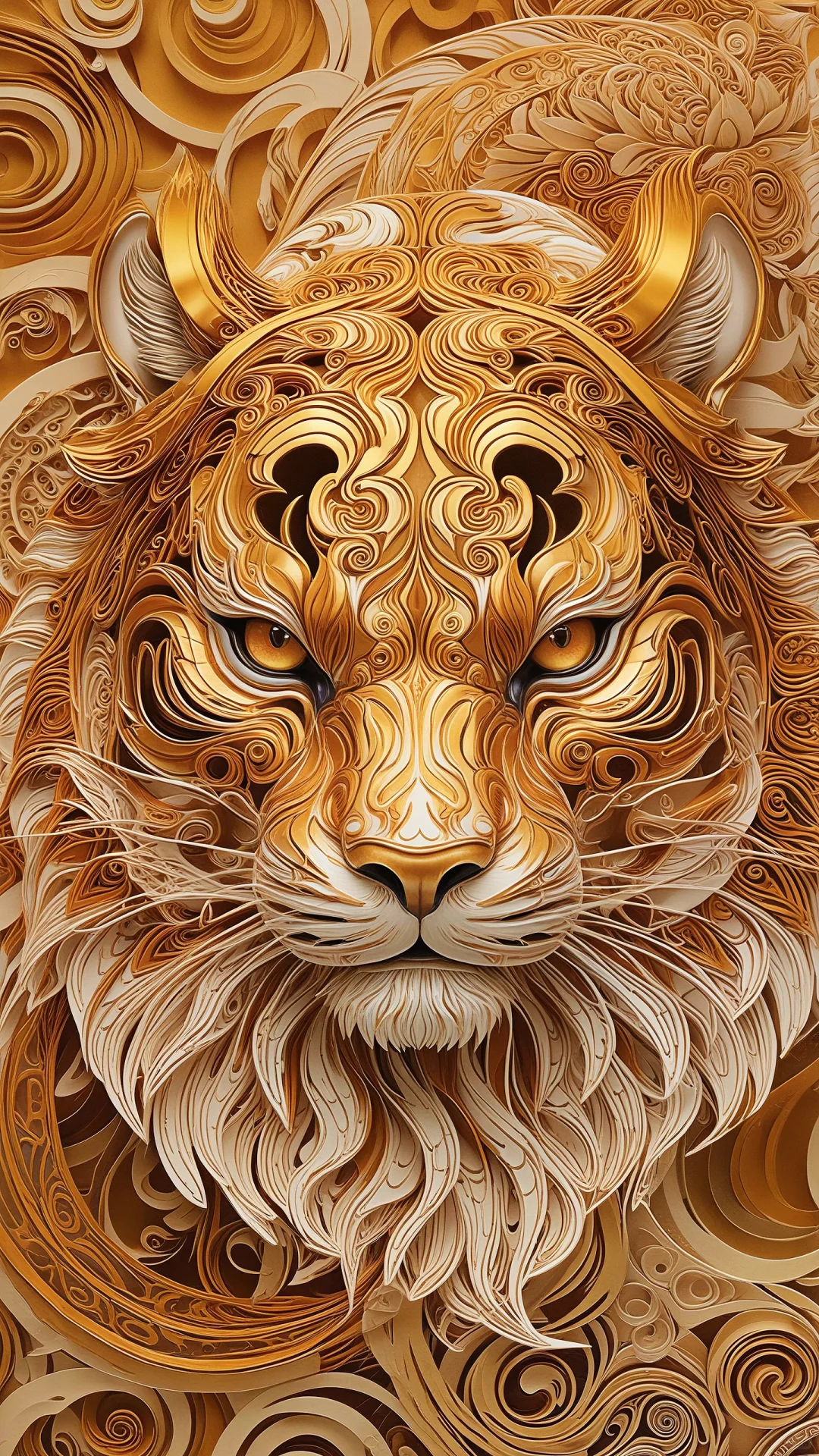 金纹覆首｜柔缕缠须