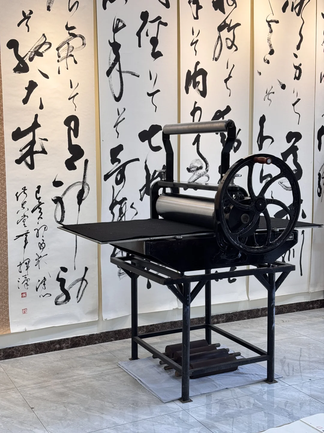 家传铜板印刷机?修复完成！