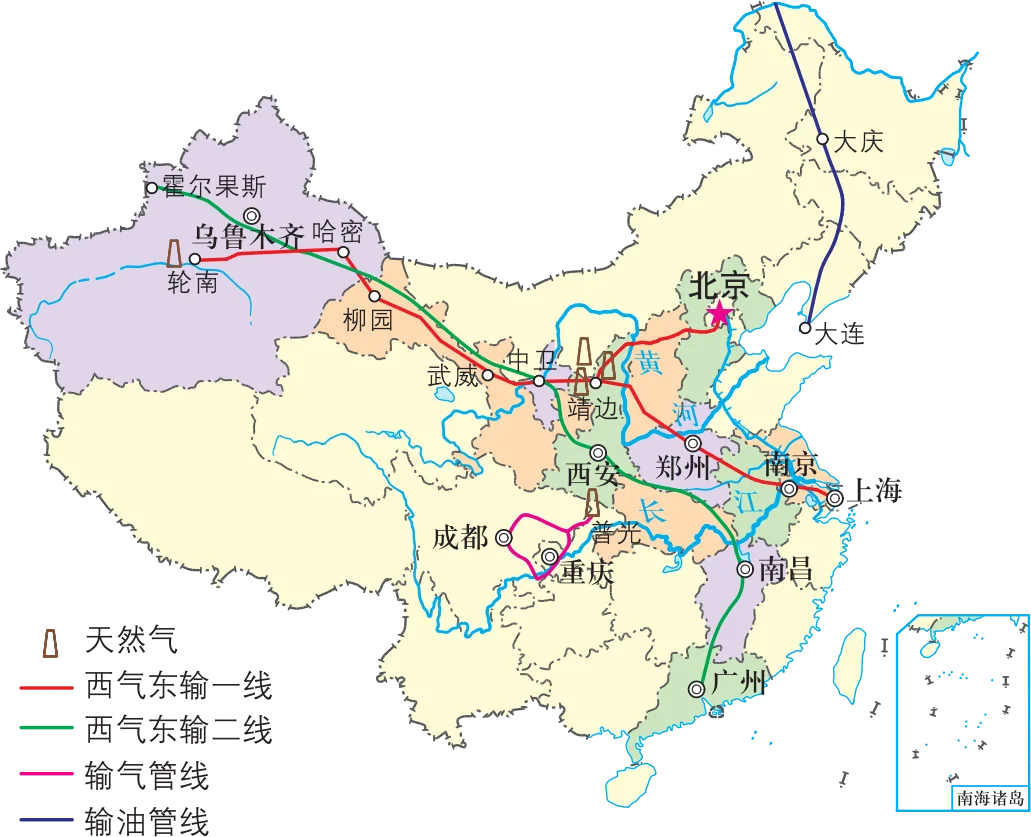 高清地图:铁路干线、水路运输、管道运输…