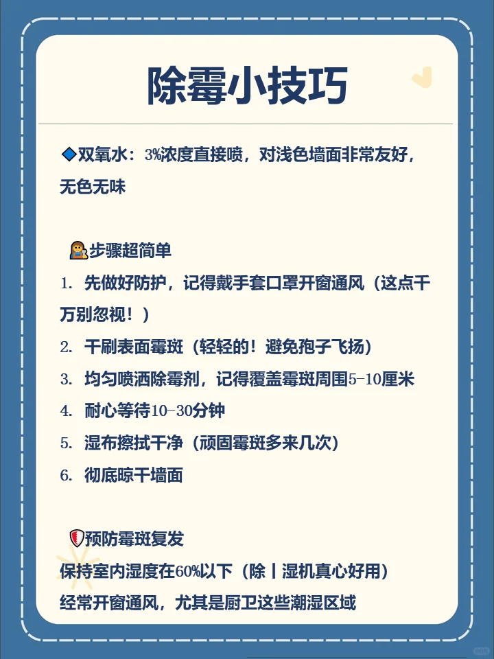 墙面霉斑怎么去除？小白必看