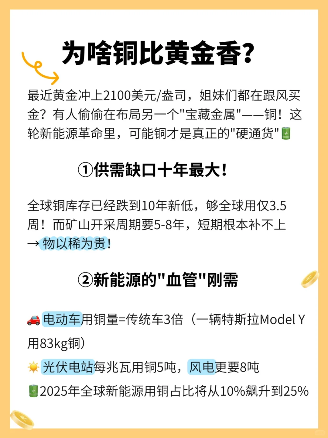 黄金涨疯了？铜才是真刚需？内附ETF攻略