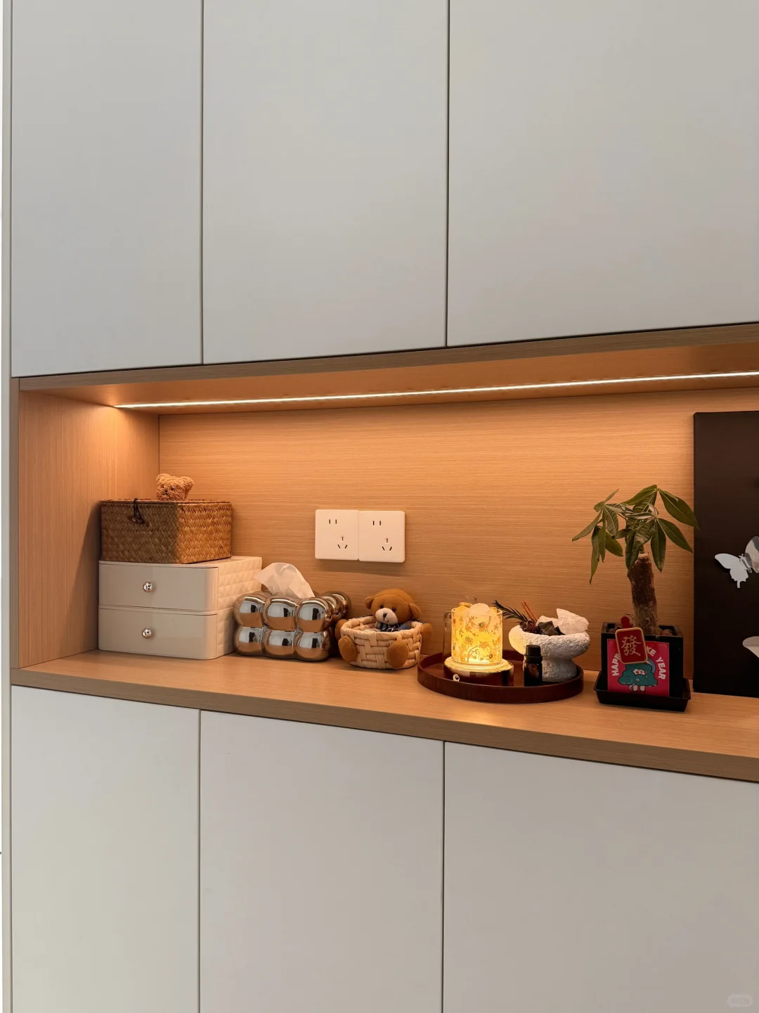 实用玄关布置!收纳+提升运势小摆件✨?