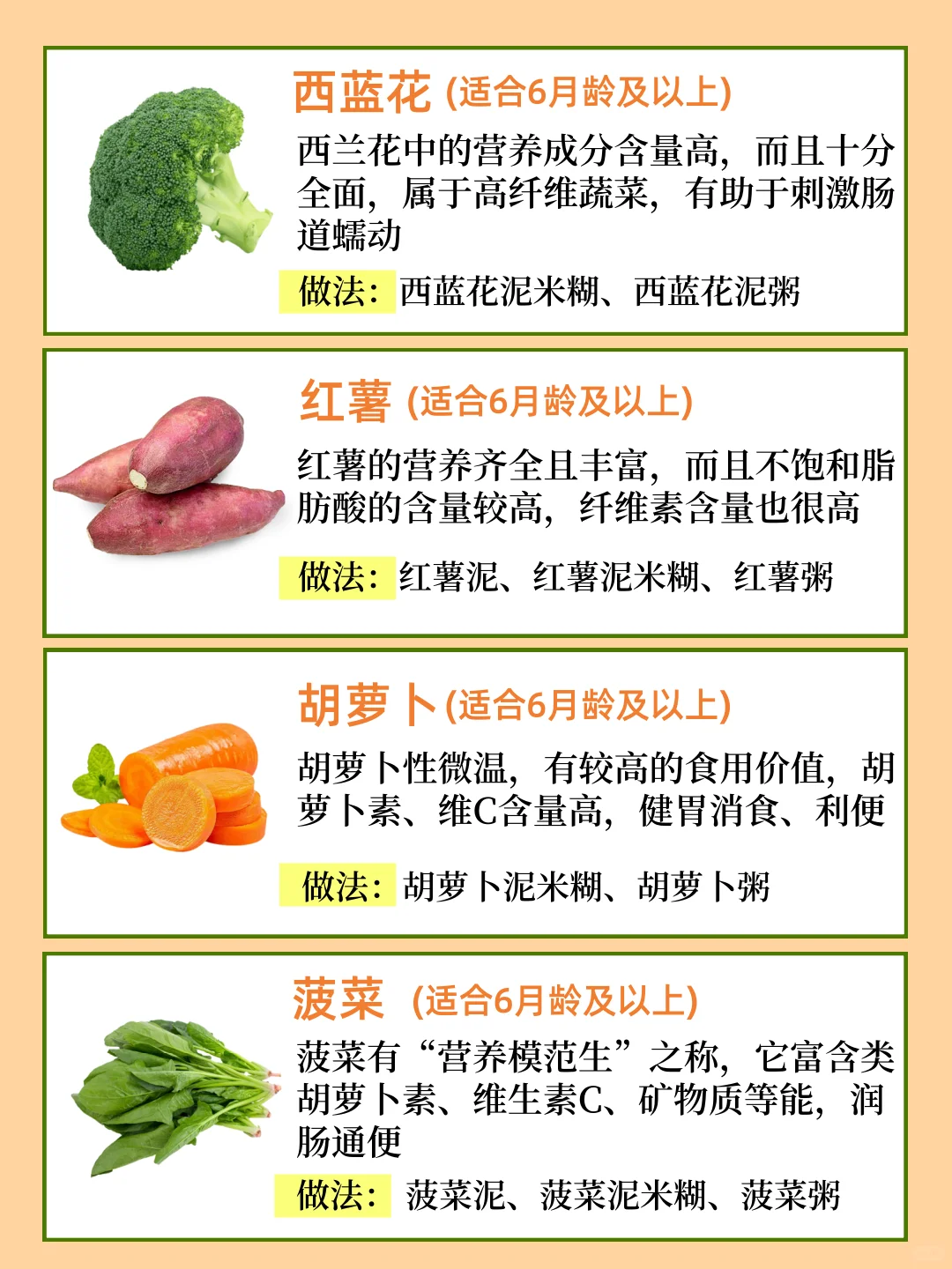 宝宝便秘好心疼?加点这些果蔬✅