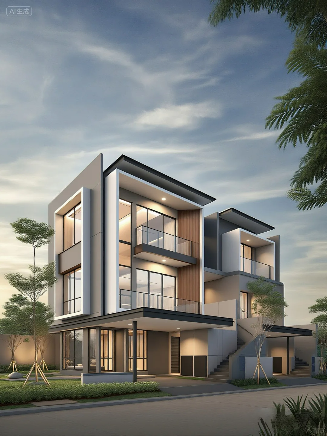 AI-别墅玻璃幕墙