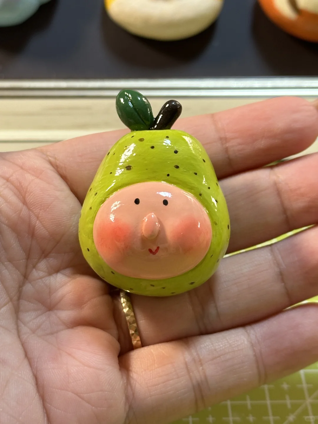 石塑粘土｜一枚憨憨的阿呆梨?