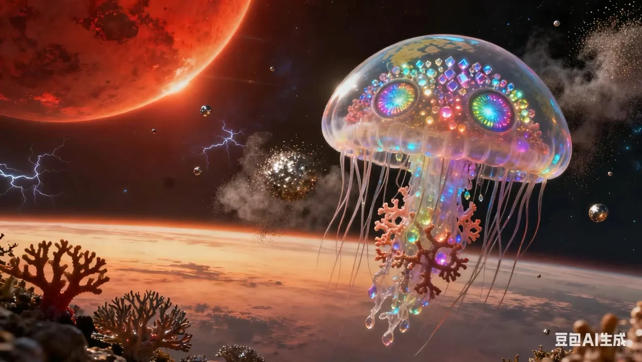 每天认识一种外星生物——晶体水母云