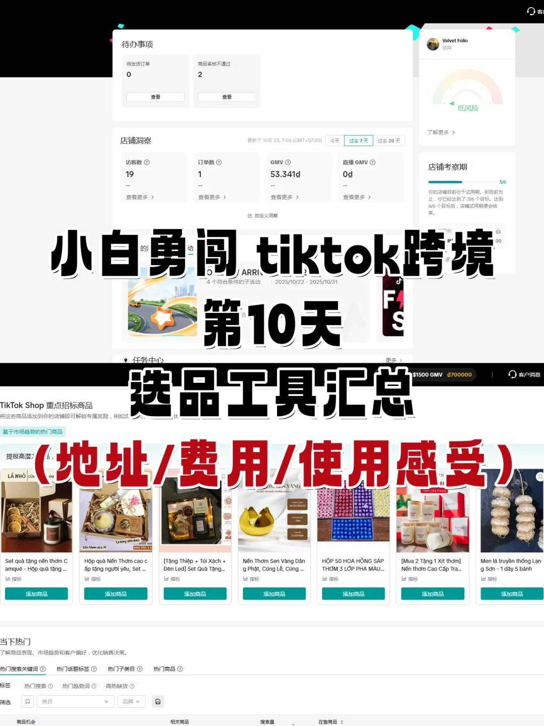 小白勇闯tiktok第10天-选品工具汇总