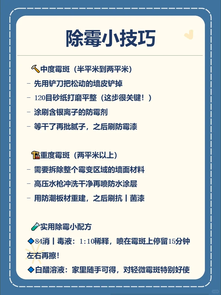 墙面霉斑怎么去除？小白必看