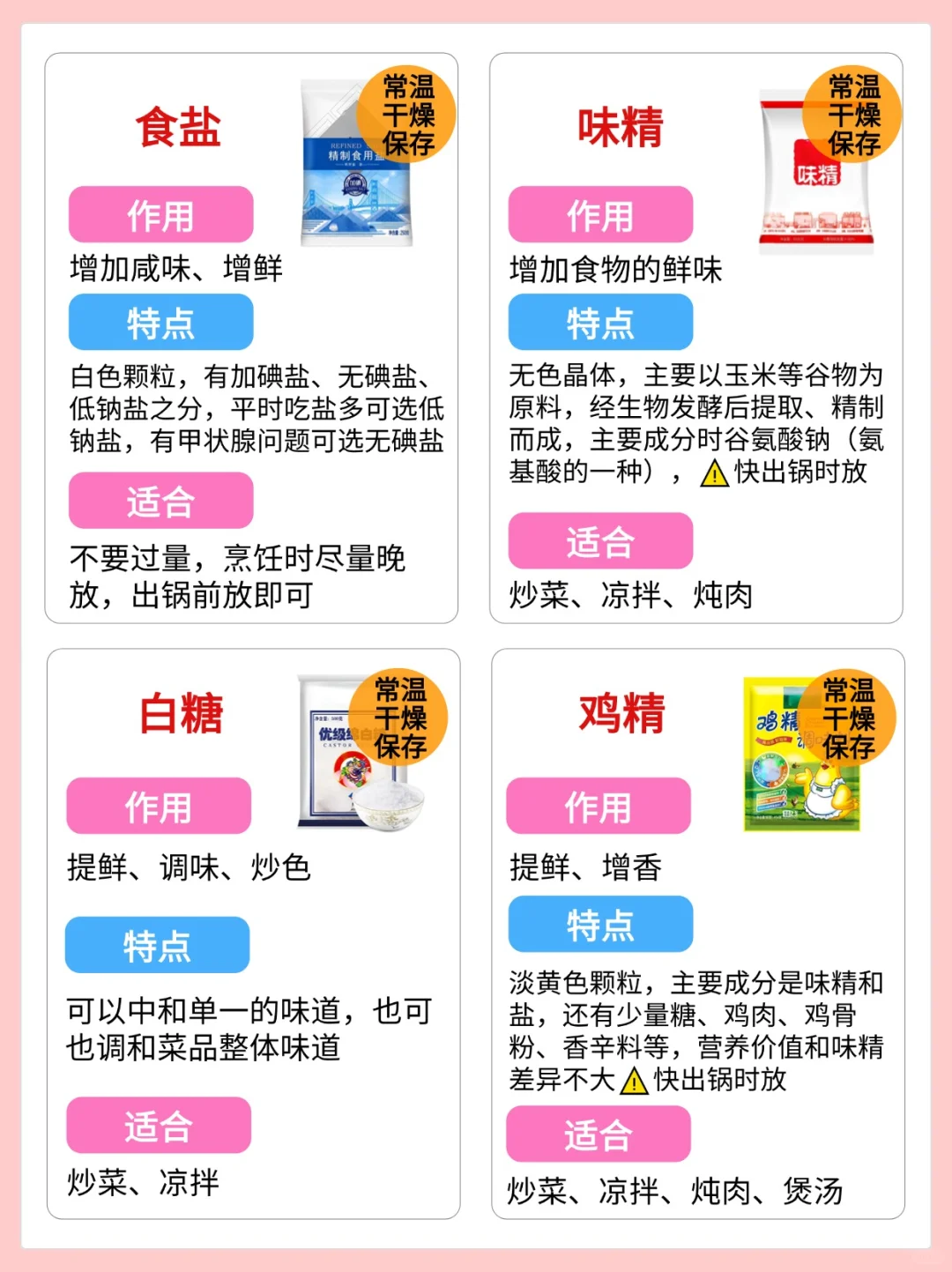 应该没有比这更详细的调味料食用指南了