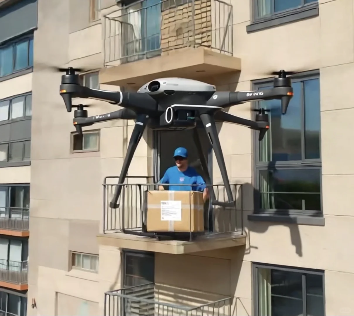 快递都开始“上天”了！无人机物流超酷来袭