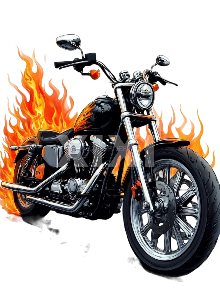 摩托车元素印花，硬核潮酷感拉满！