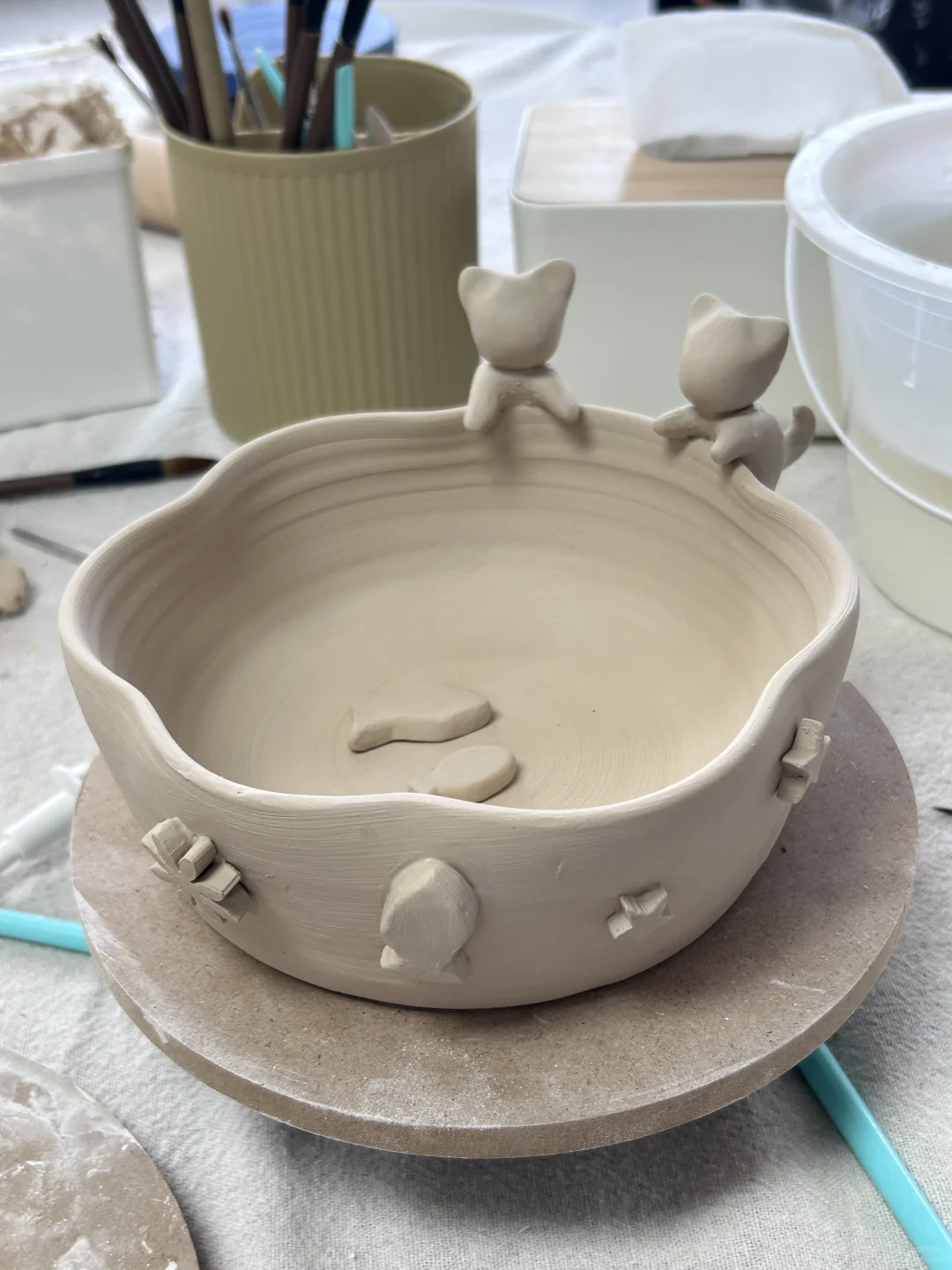 第一次捏泥巴！不是很完美但是很有意义