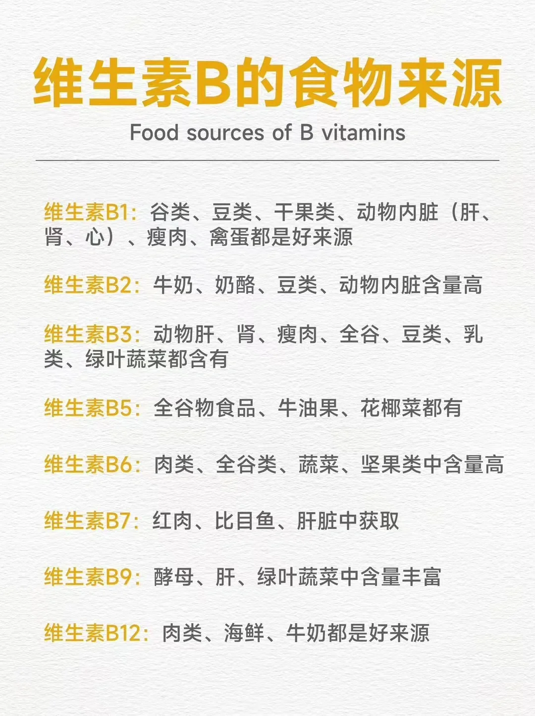 ✨ 维生素B族全攻略 | 你的健康守护者