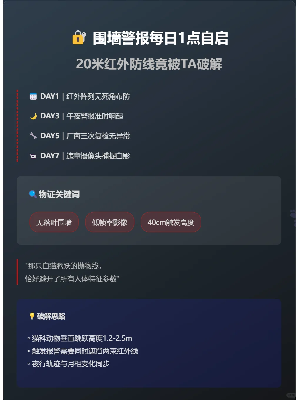 神秘的红外警报器