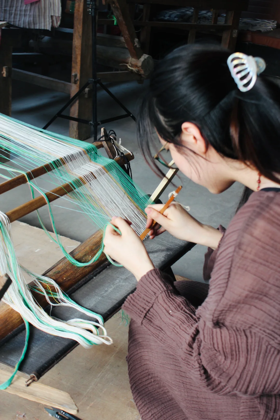传统手工艺课程 - 鲁锦织造课程 Day:2