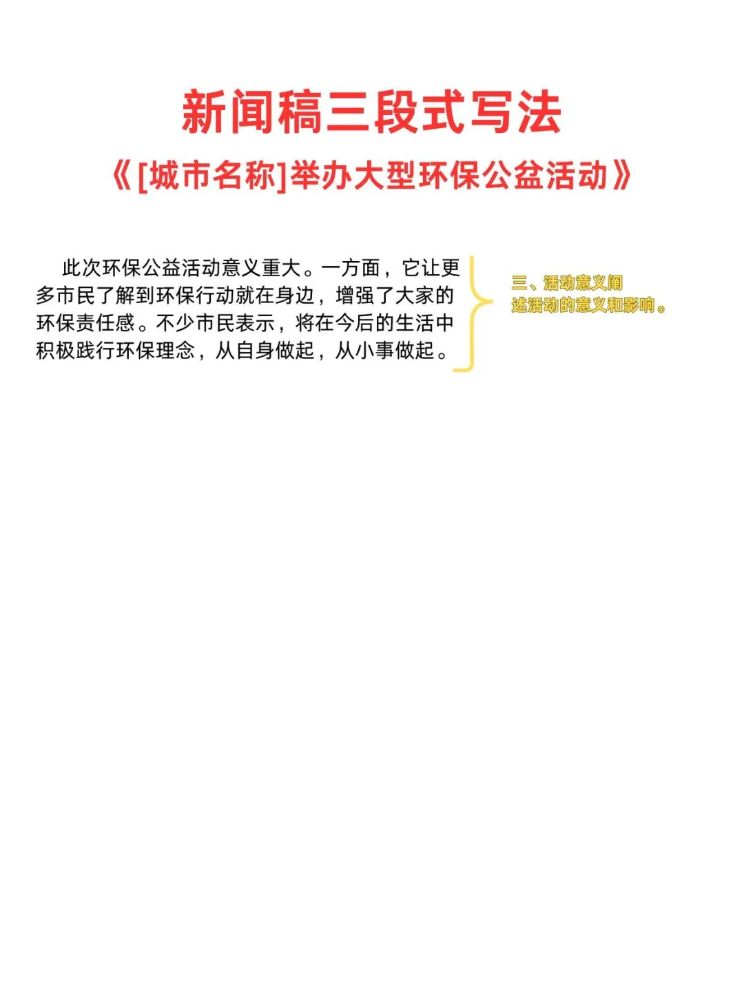 新闻稿三段式写法?超实用✅