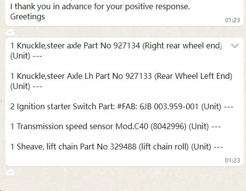 叉车配件供应出口，有做的吗？推荐推荐