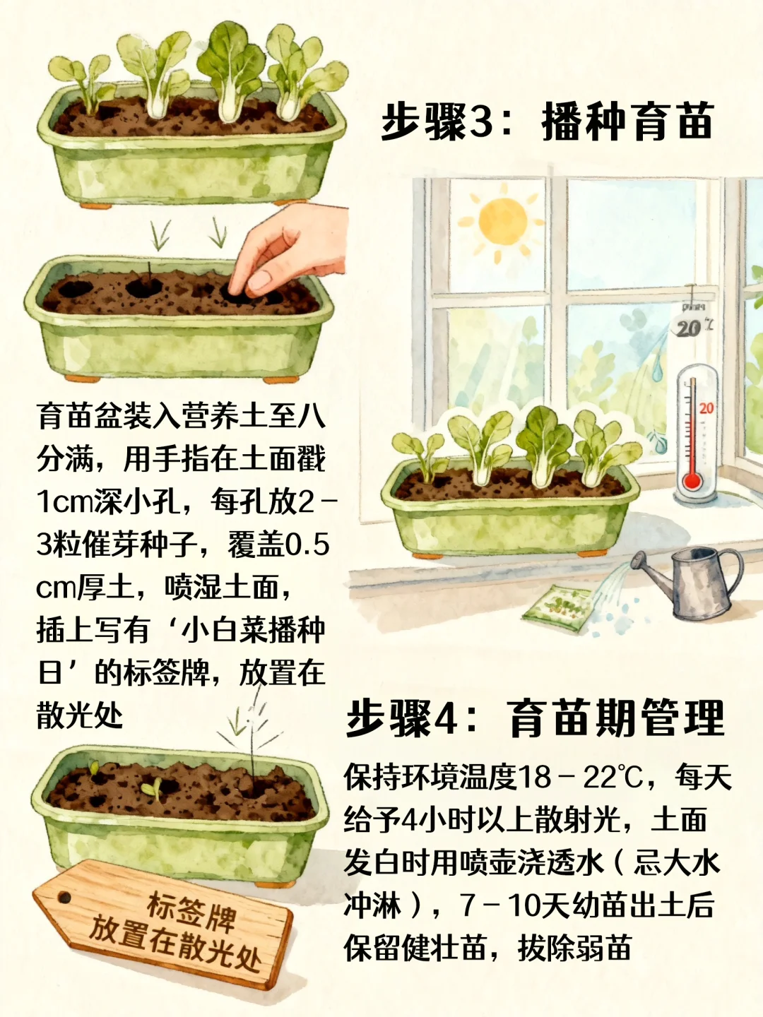 自种小白菜!新手零失败教程?