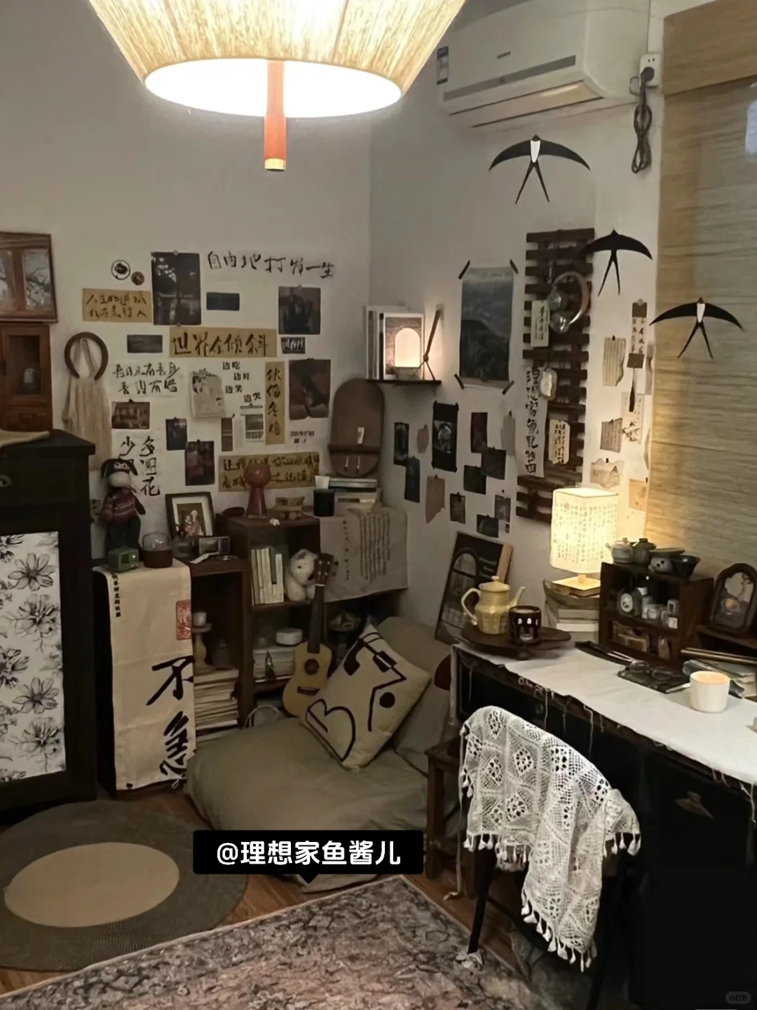 90%绝美复古风卧室在用的氛围感装饰品!