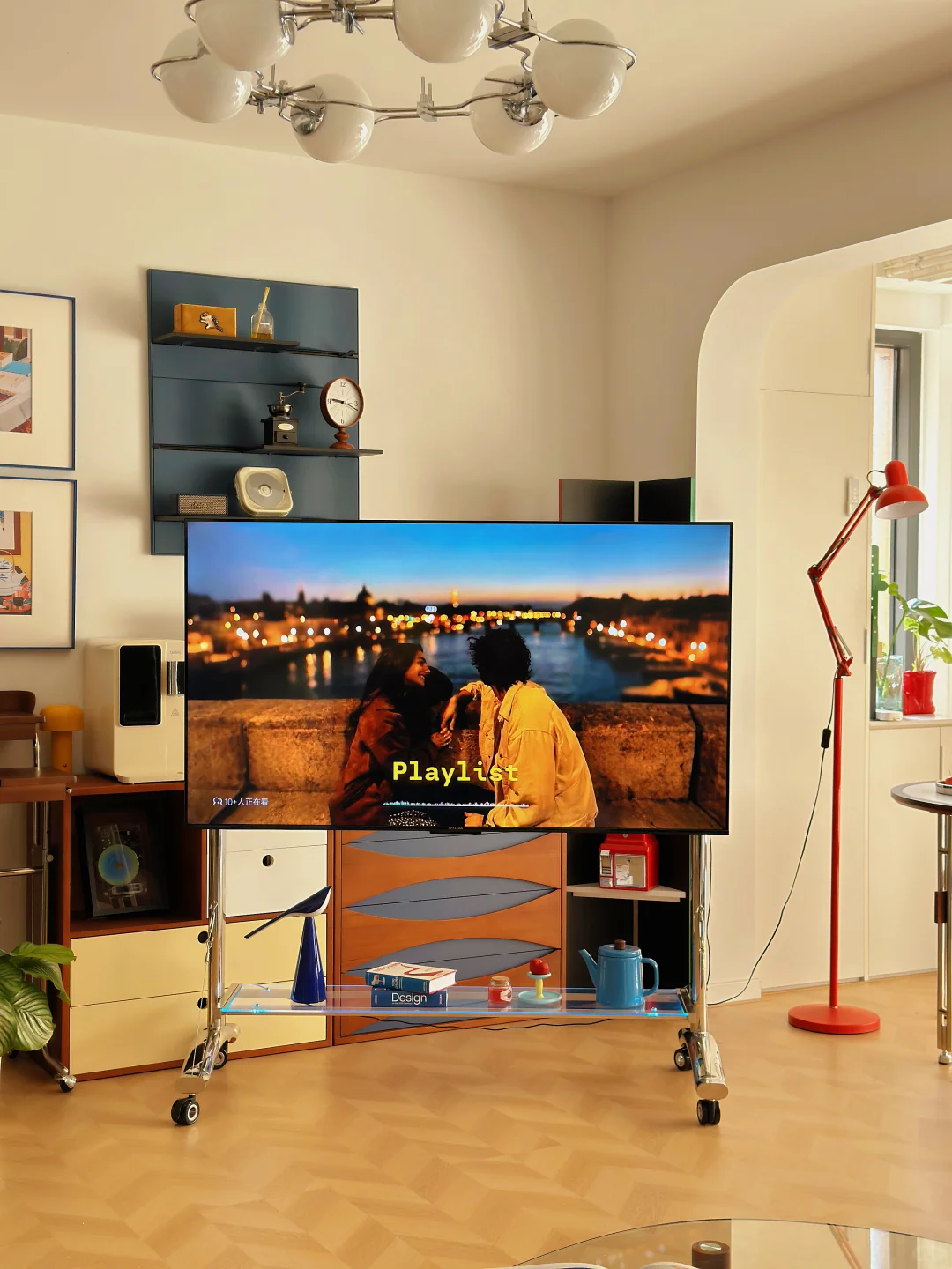 89㎡包豪斯小家,电视支架让空间灵动又高级