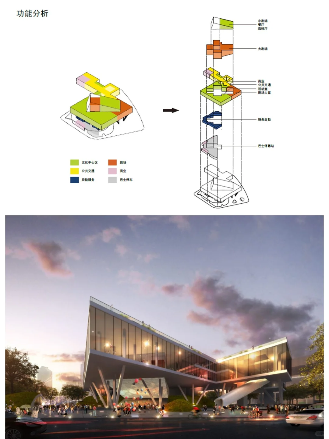 直向建筑_深圳坪山新区文化聚落升起地平线