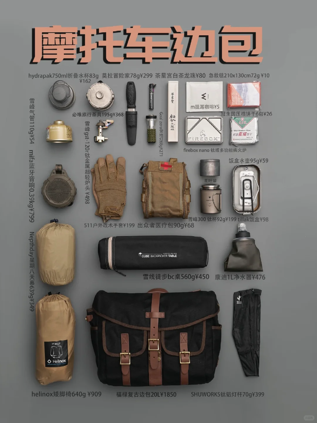 摩托车边包装备