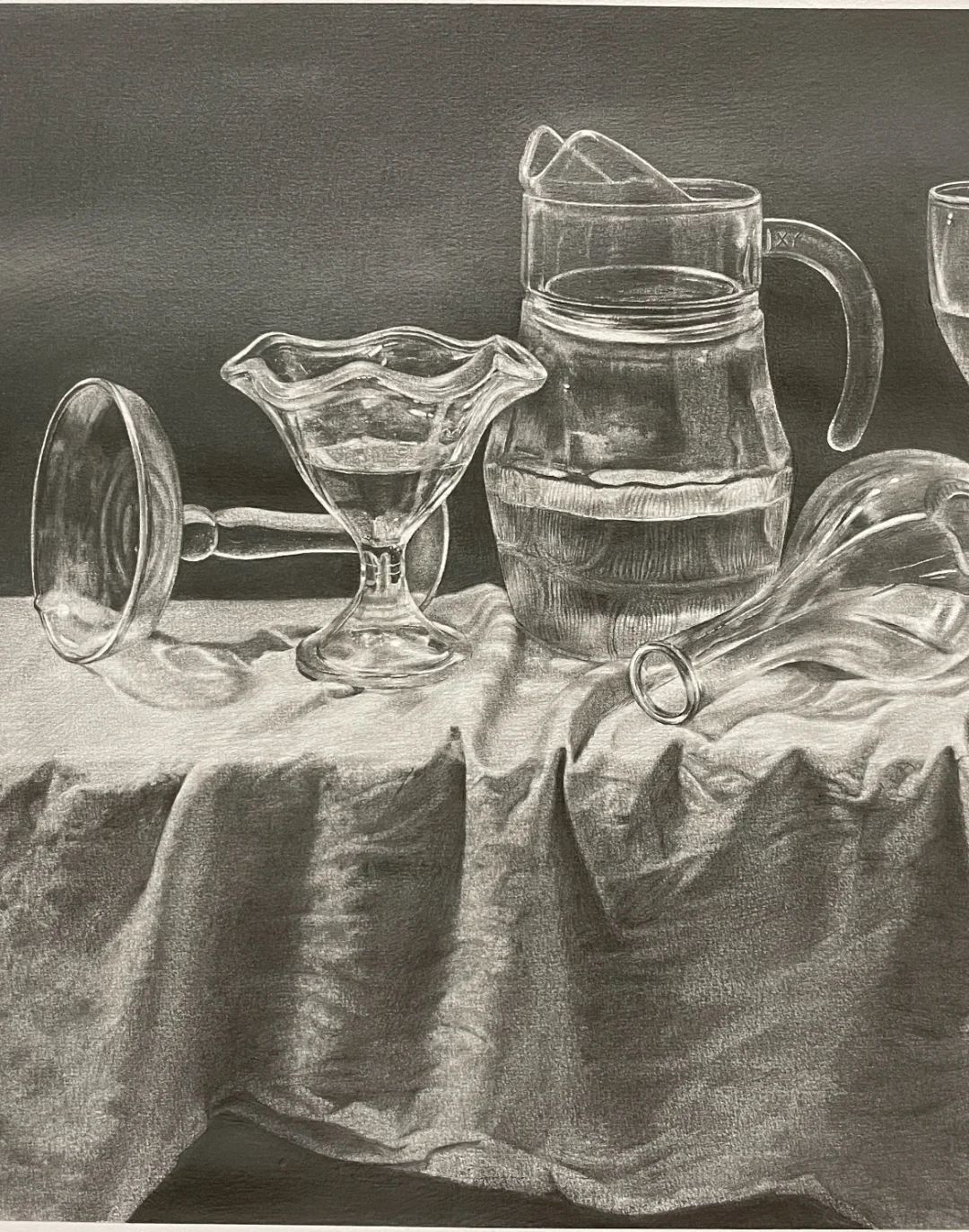 万物皆可画，玻璃器皿的质感算是整明白了