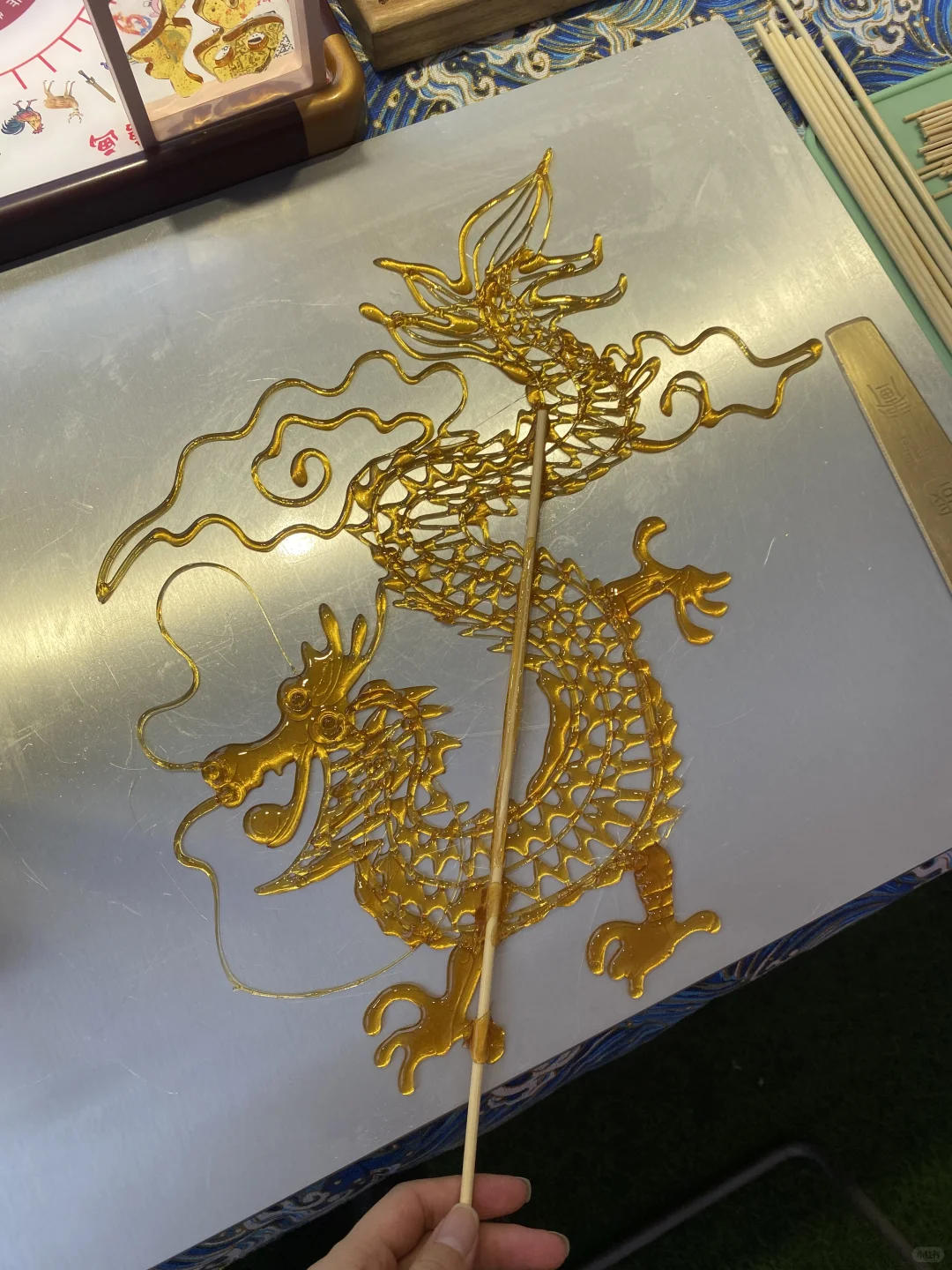 黄金龙｜糖画世界里的龙是金的！