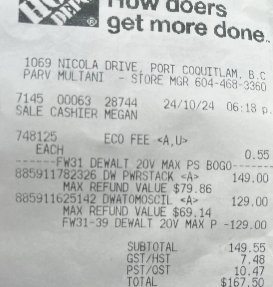 HomeDepot 买电池送工具,货源充足,不用抢