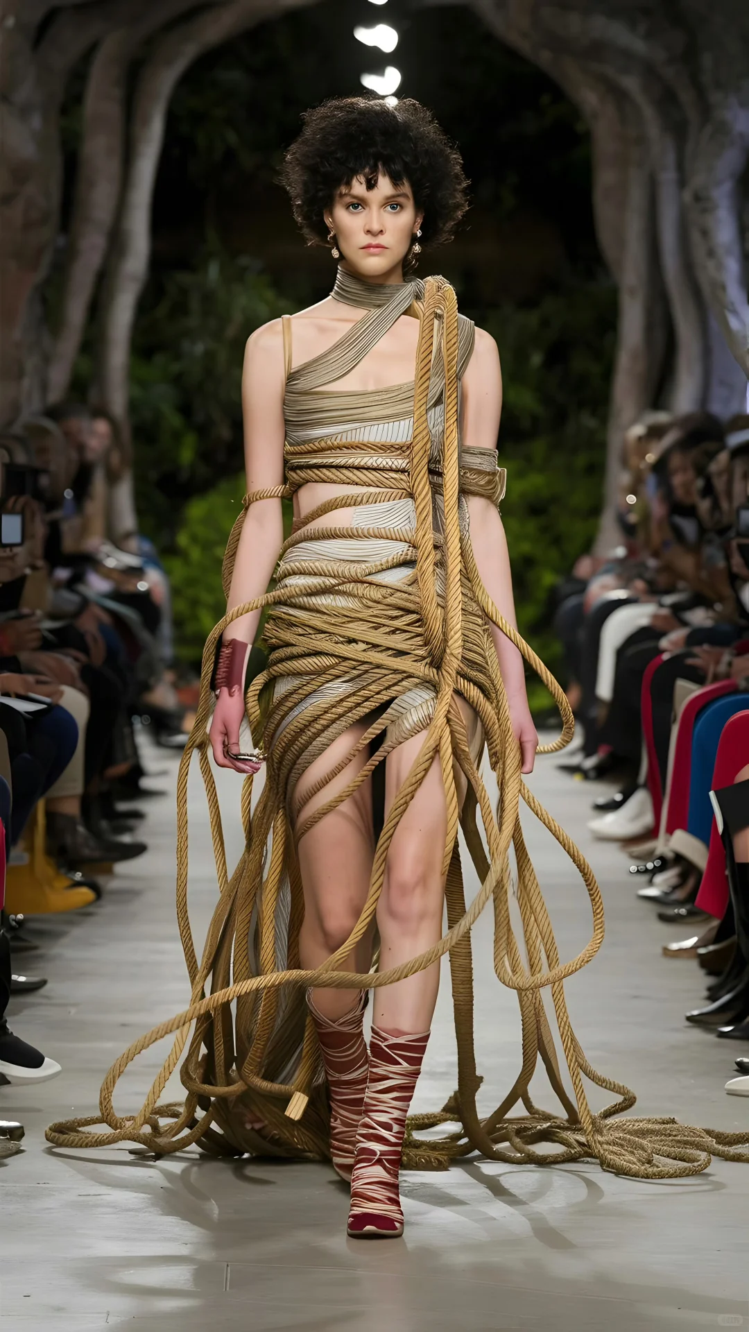 AI时尚秀场：缠绕艺术