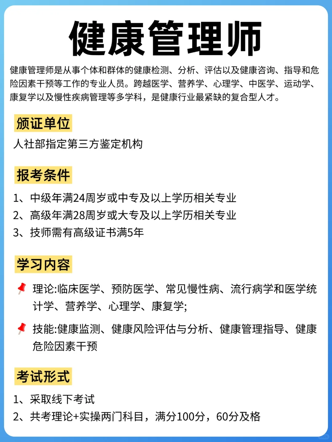 0经验备考健康管理师,一次过!
