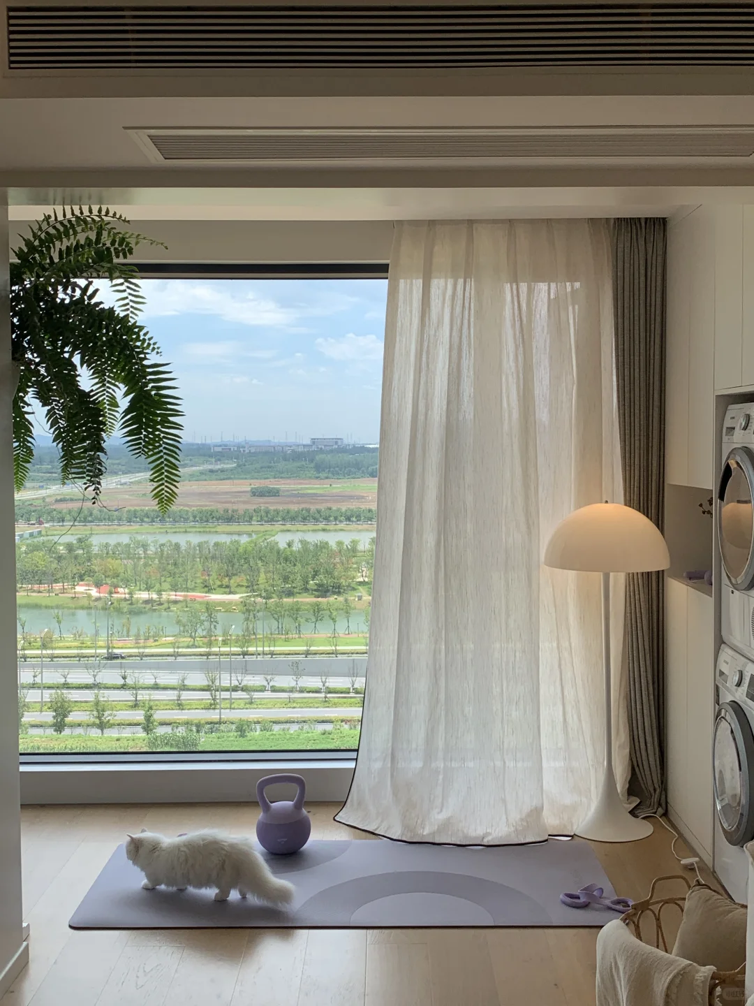 在家运动真的很惬意 ?