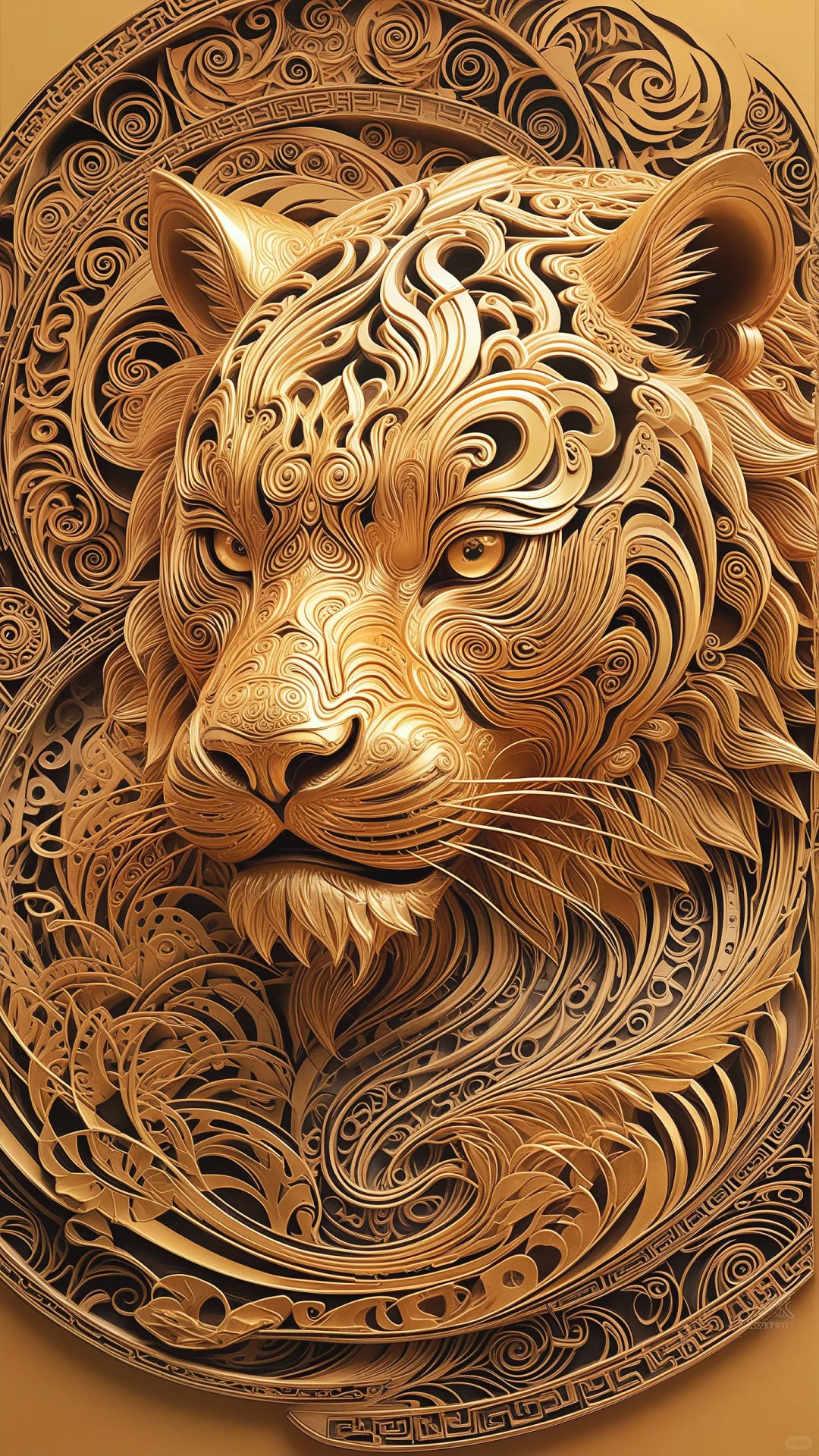 金纹覆首｜柔缕缠须