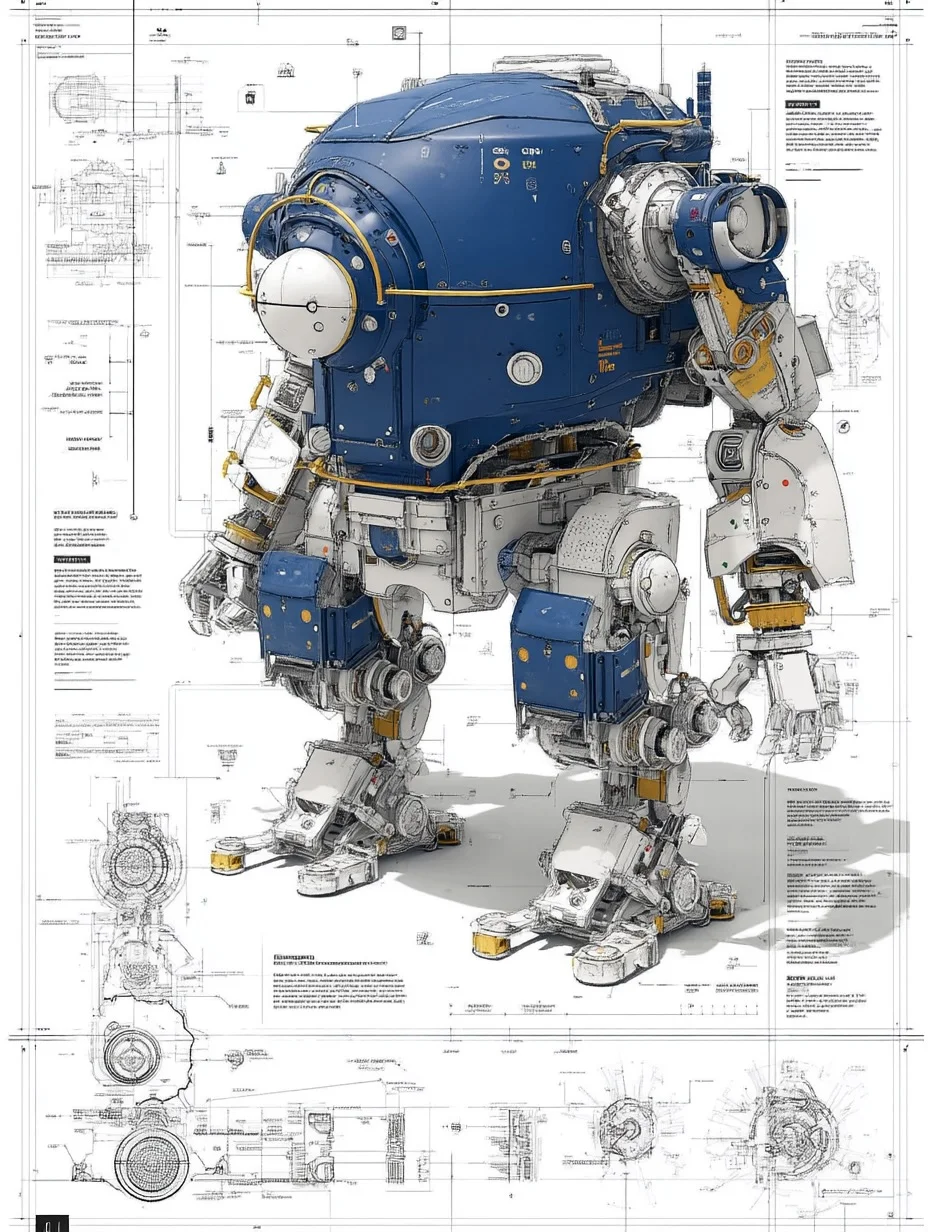 工业机器人·设计线稿［咒语］