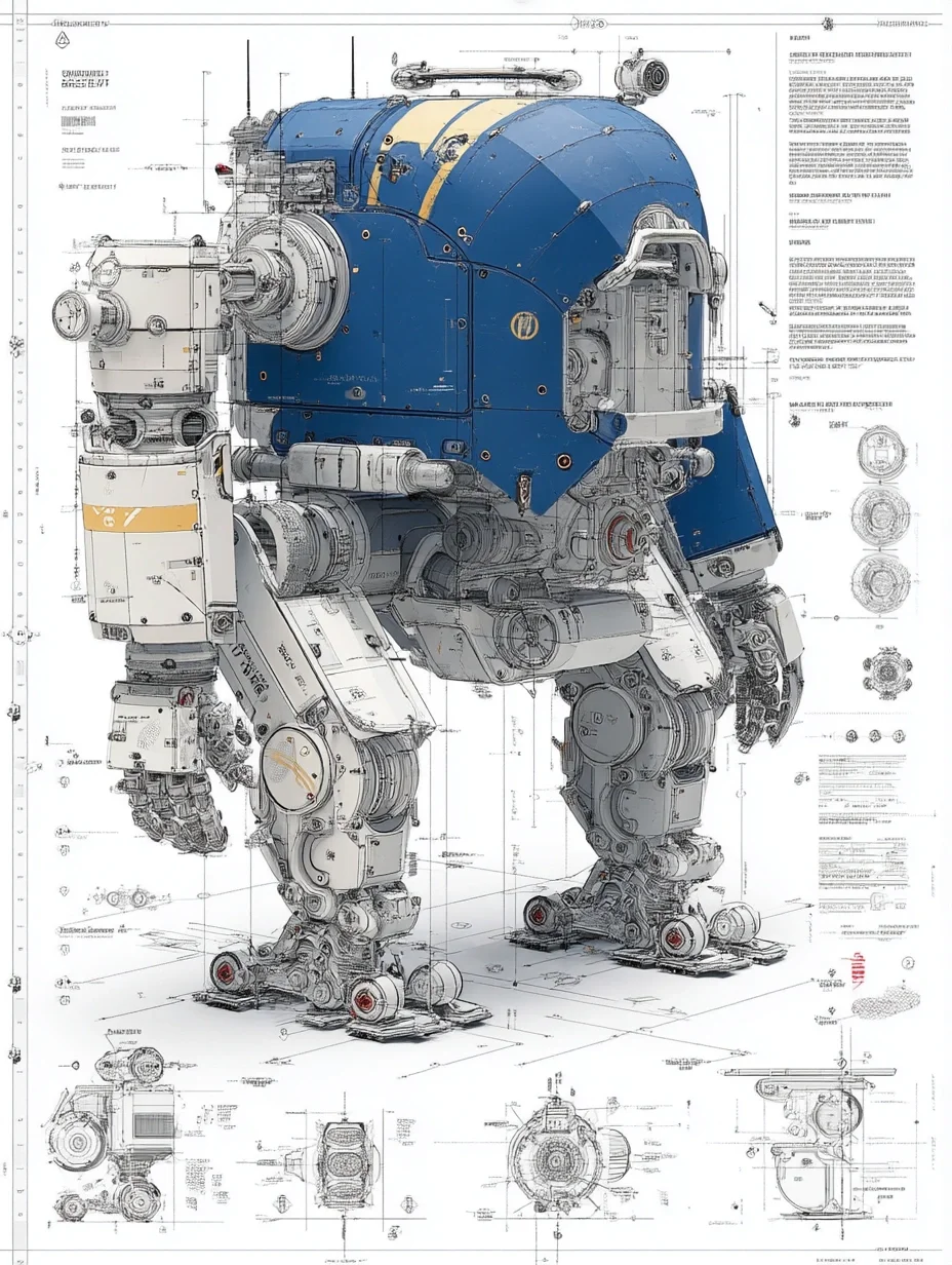 工业机器人·设计线稿［咒语］