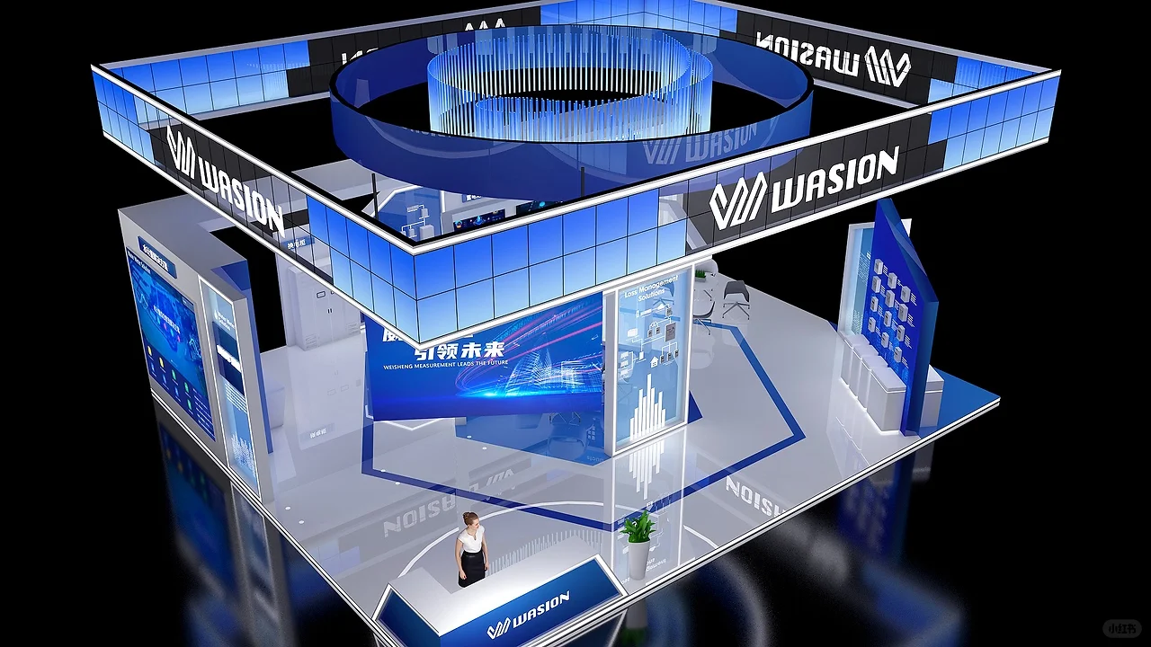 日本48平精装展台设计?科技展方案欣赏