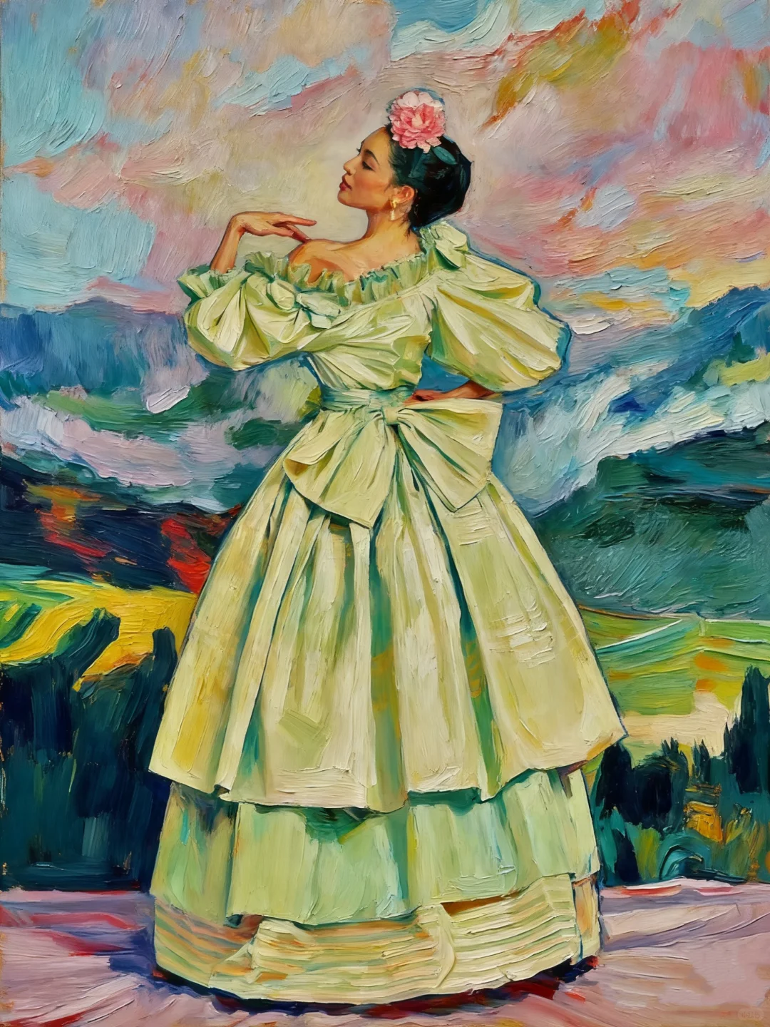 “戴花的受伤女王”|墨西哥女画家|弗里达卡罗