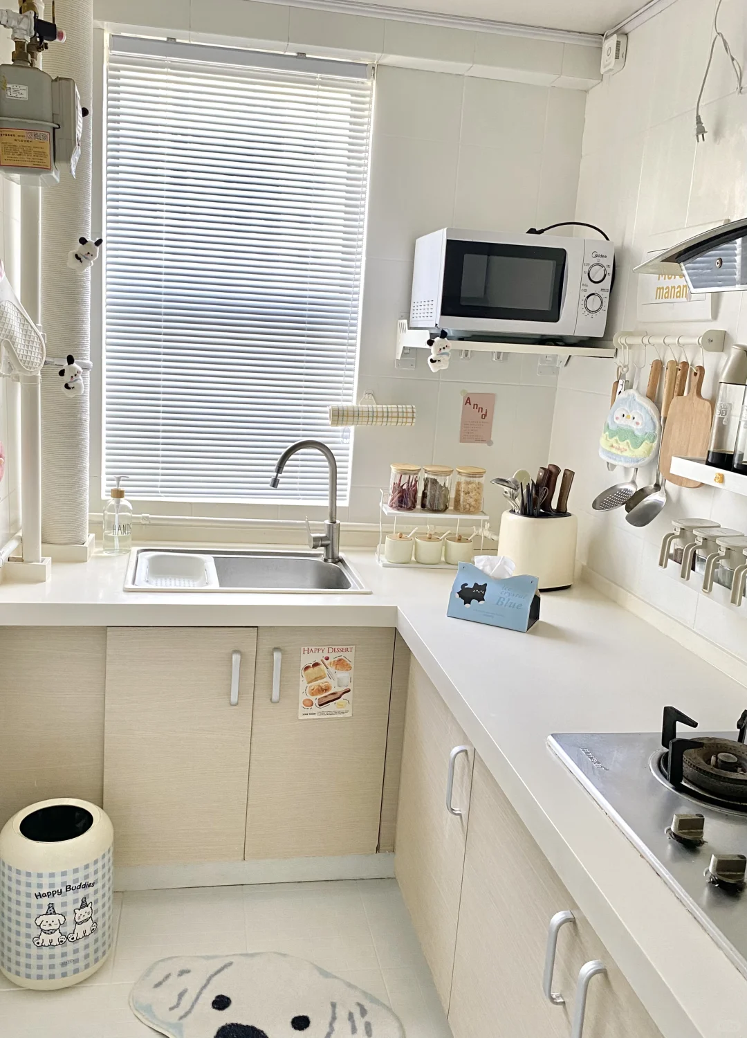 3m²小厨房大改造❗三百搞定刚需❗