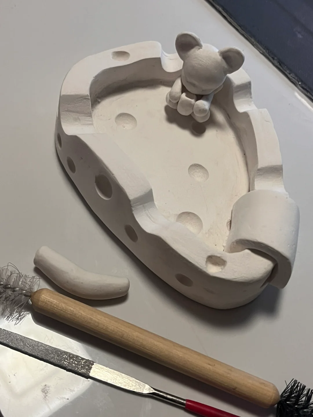 石塑粘土｜捏一个奶酪和杰瑞?️