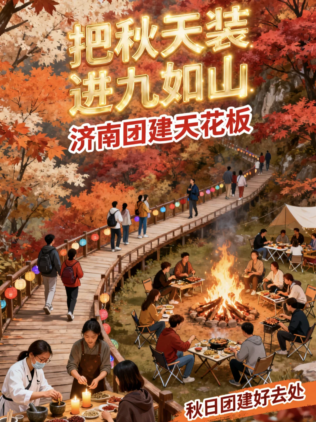 济南团建天花板【把秋天装进九如山】