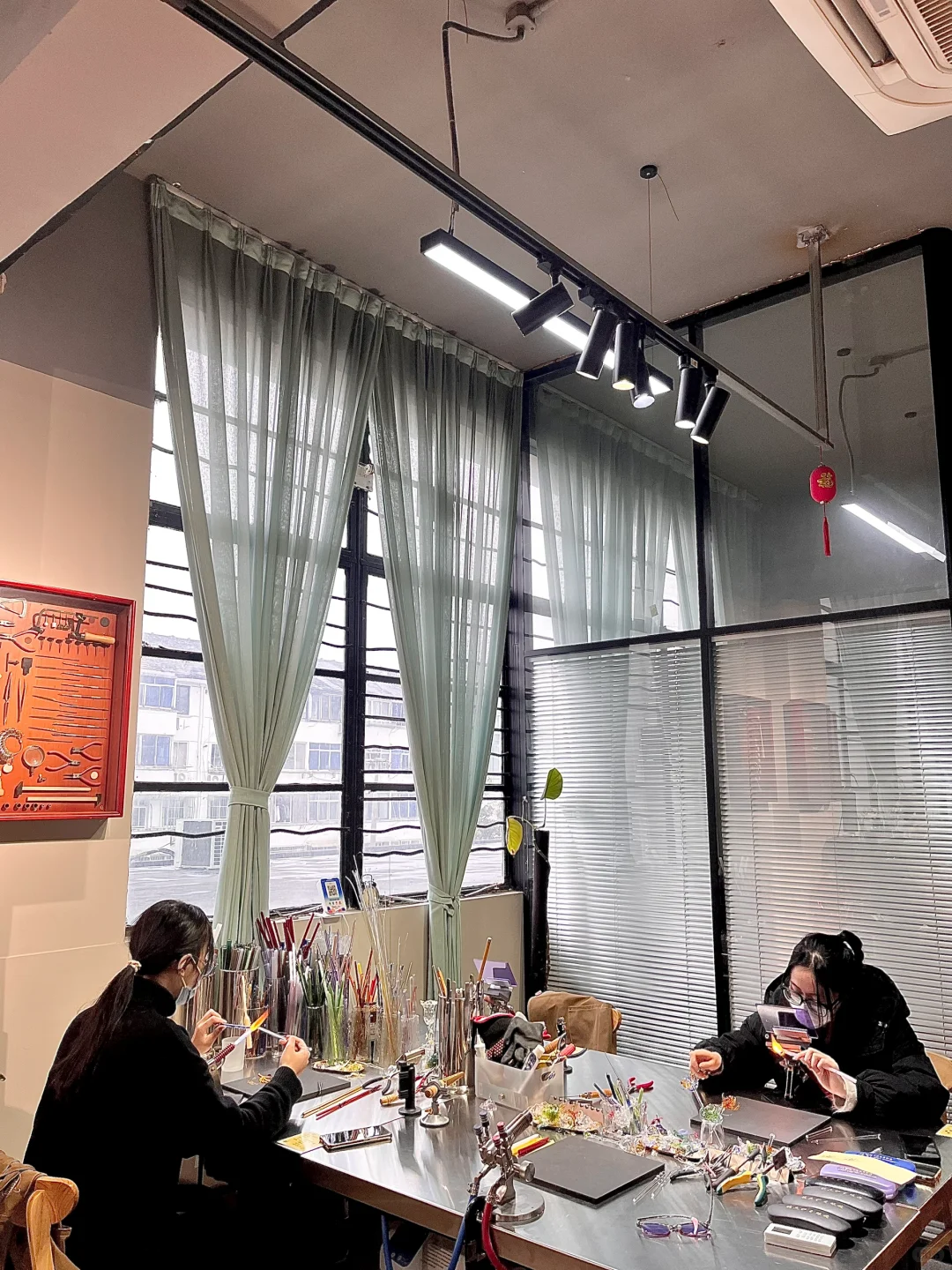 在苏州体验烧玻璃啦！真的好美呀